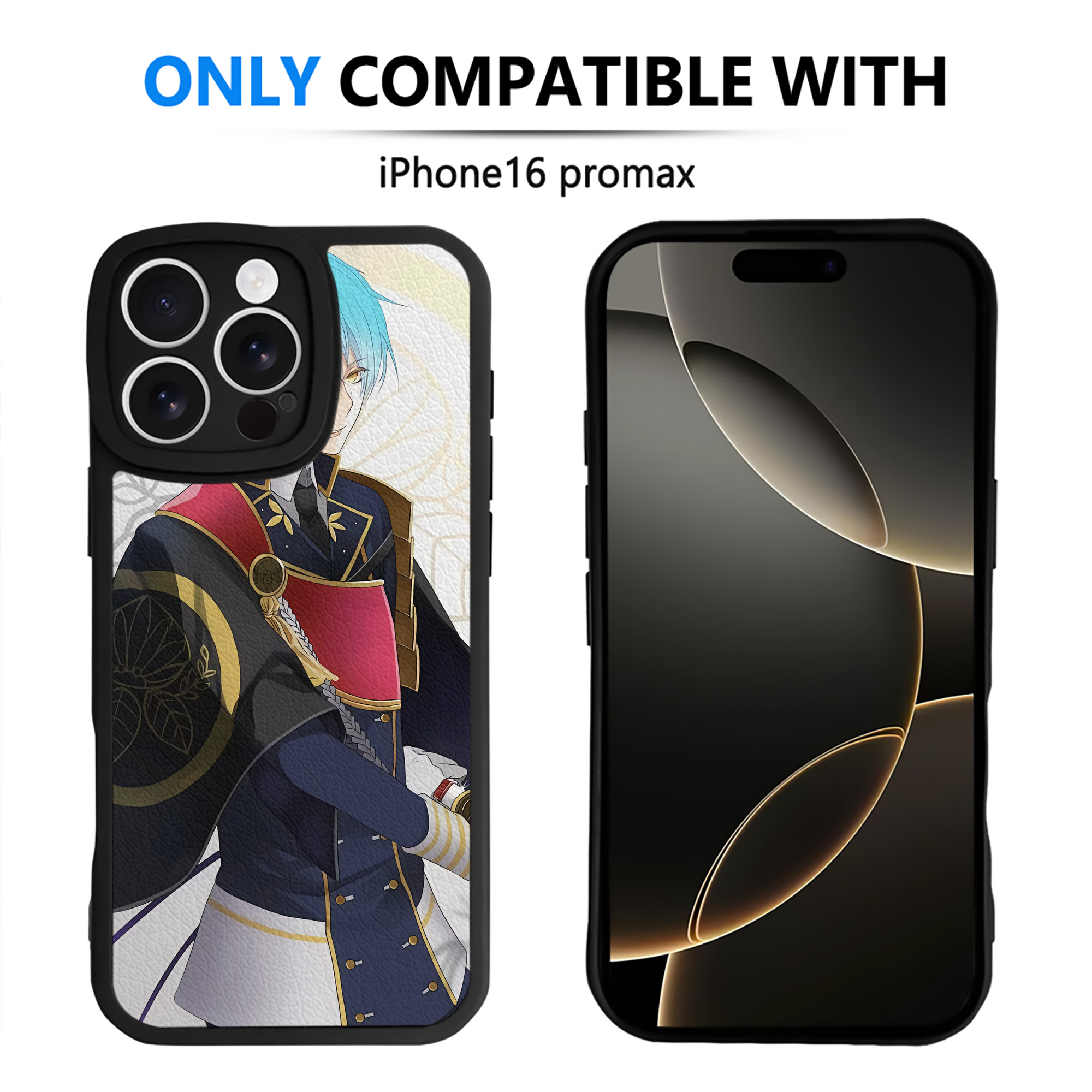 （画像用） 刀剣乱舞 Touken Ranbu 【iPhone 16シリーズ対応】シリコンスマホケース（レザー調） 材質：シリコン